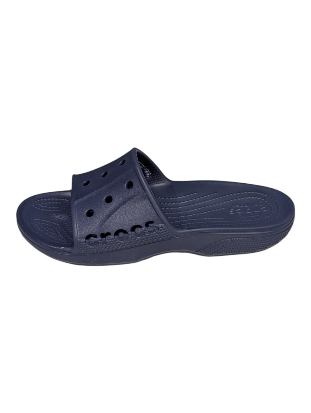 Crocs Baya Slide II 2 Navy Blue Sandal Slip-on Slide Pool Beach Men 10 Women 12